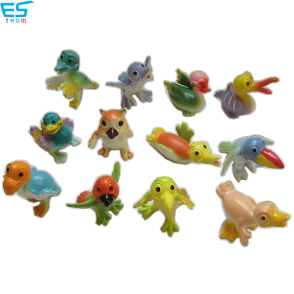 2inch funny cartoon bird figurines