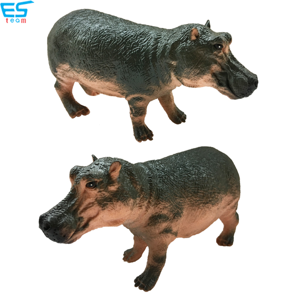 high simulation hippo figurine