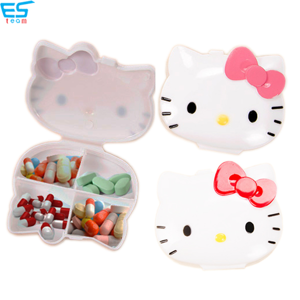 cute portable daily medicine organizer box