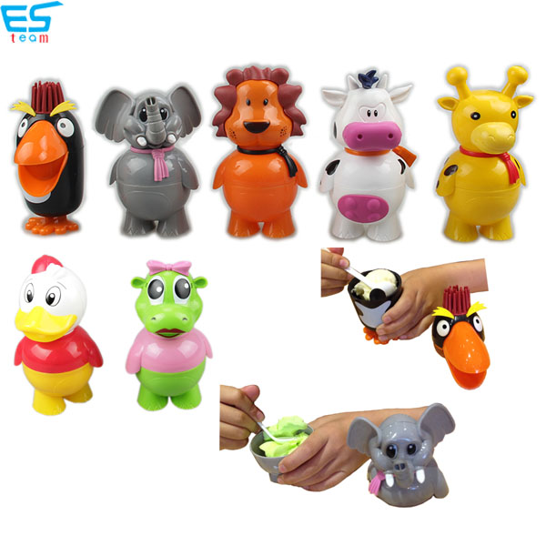 cartoon animal ice-cream cup