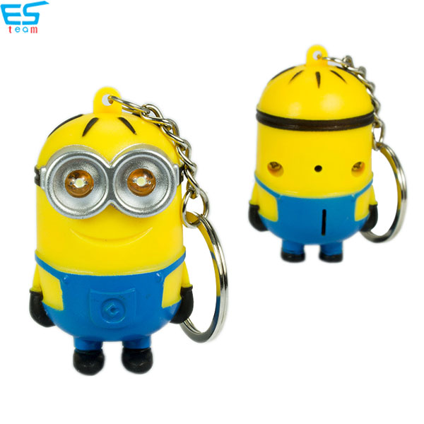 Minions LED keychain with sound