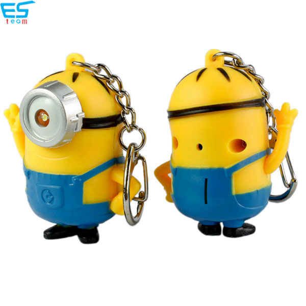 minions LED keychain with sound