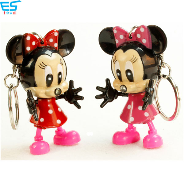 Minnie LED keychain with sound