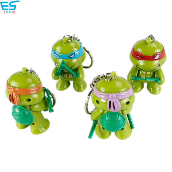 Teenage Mutant Ninja Turtles LED keychain with sound