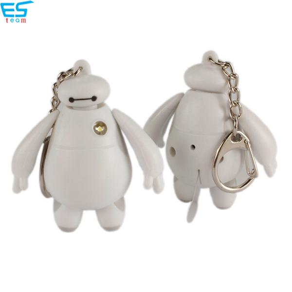 Big hero 6 BayMax LED keychain with sound