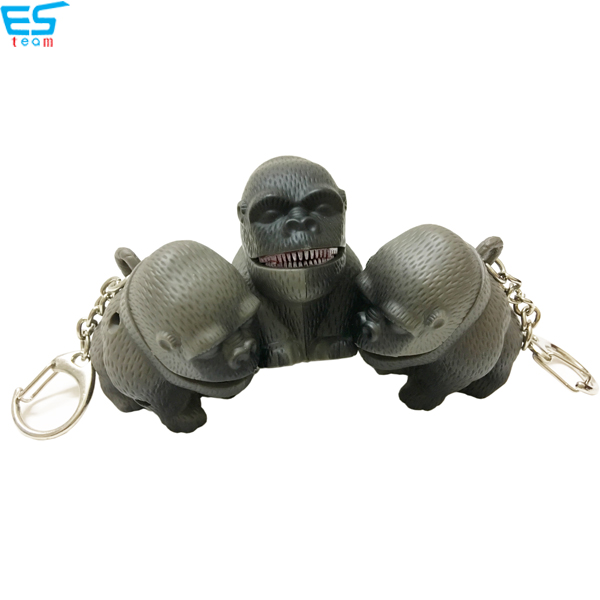 Gorilla LED keychain with sound