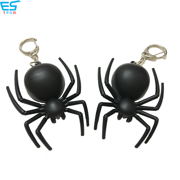 Spider LED keychain with sound