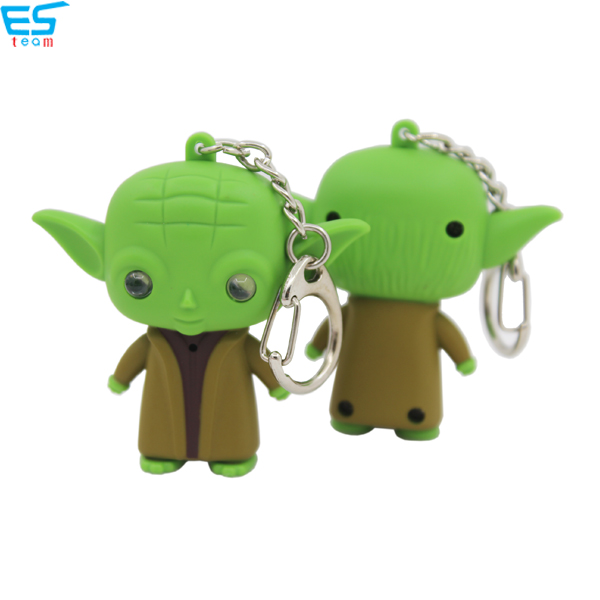 Star wars Master Yoda LED keychain with sound