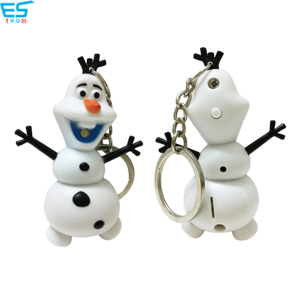 Frozen Olaf LED keychain with sound