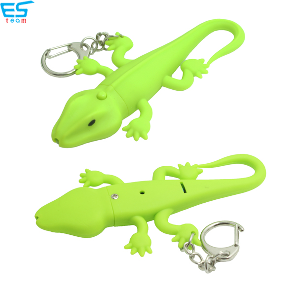 Lizard LED keychain with sound