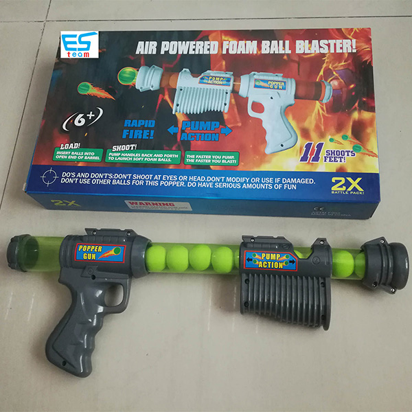Dual battle pack Atomic power popper -rapid fire foam ball blaster gun