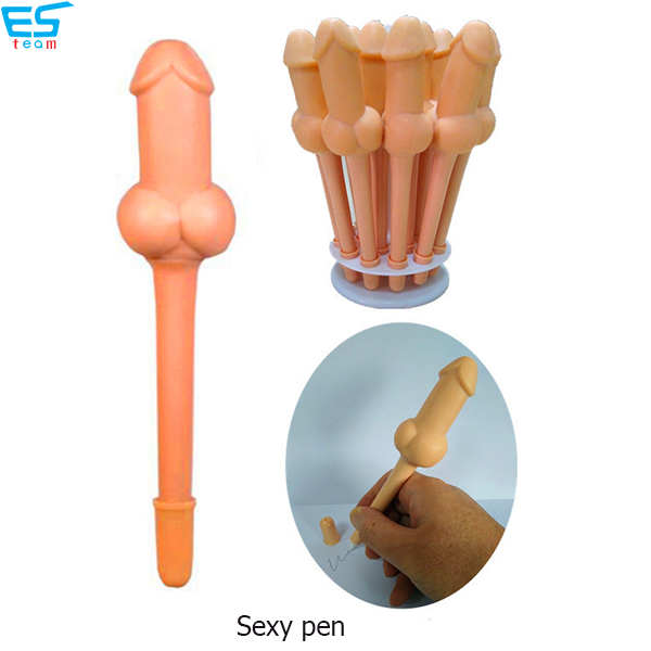 Sexy squeezable penis ballpoint pen