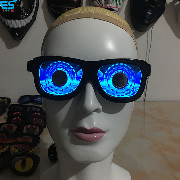 USB rechargeable technology DJ glowing party glasses