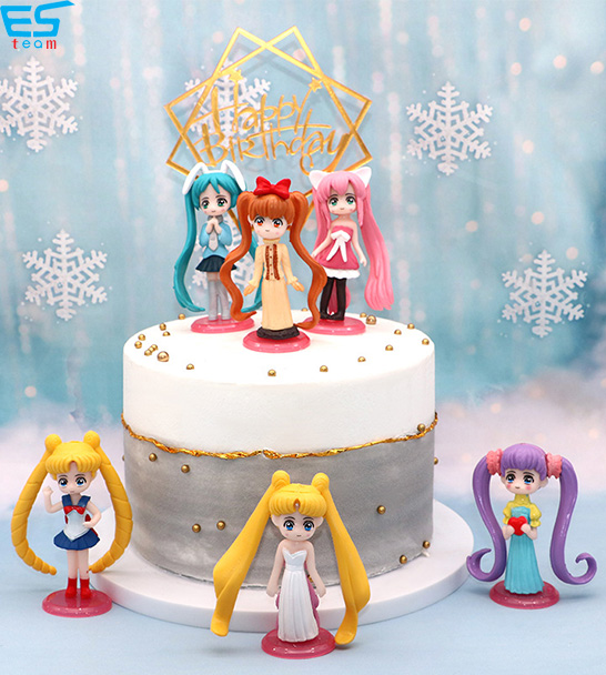 pretty soldier sailor moon cake topper