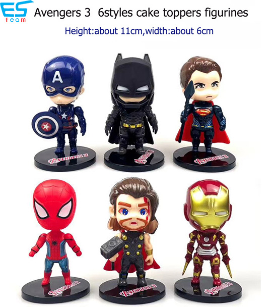 Avengers figurine cake topper