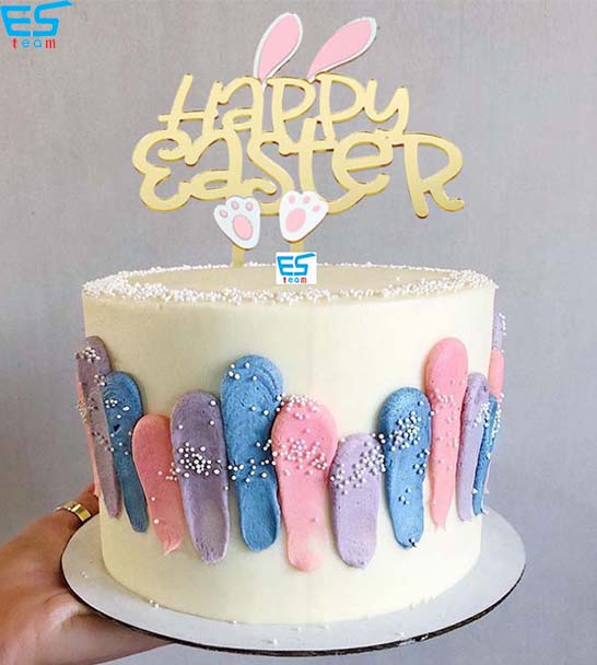 Easter bunny cake topper
