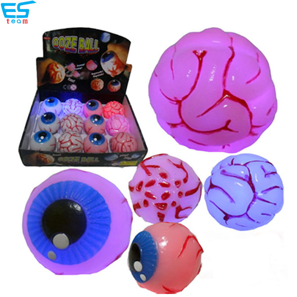 light up & bouncing up brain and eye toys