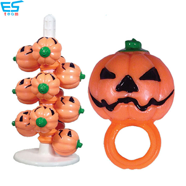 halloween light up pumpkin finger ring